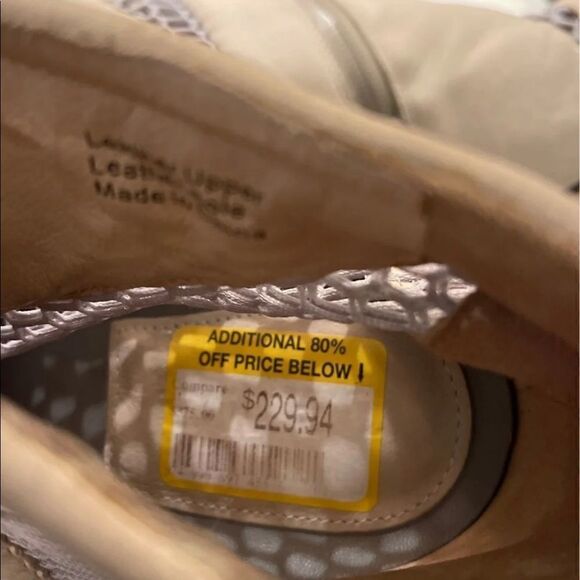 COPY - 10 LAMB “Bicara” booties stiletto heels peep toe zombie leather platform… - Picture 8 of 12